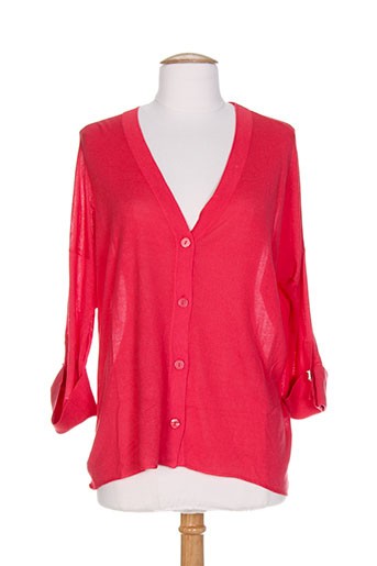 who's who gilets femme de couleur rouge