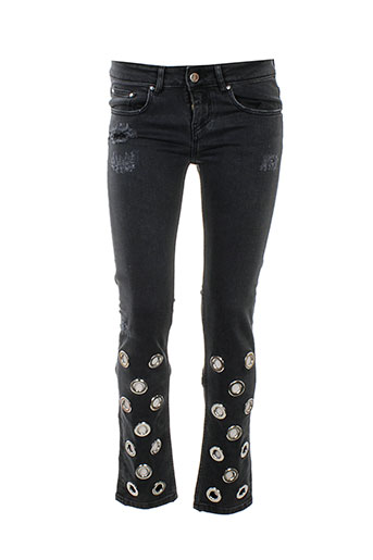filles a papa jeans femme de couleur noir