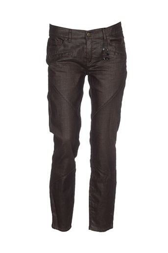 ikks jeans femme de couleur marron