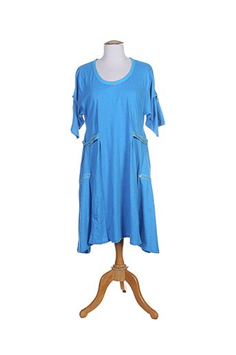 caty lesca tuniques femme de couleur bleu