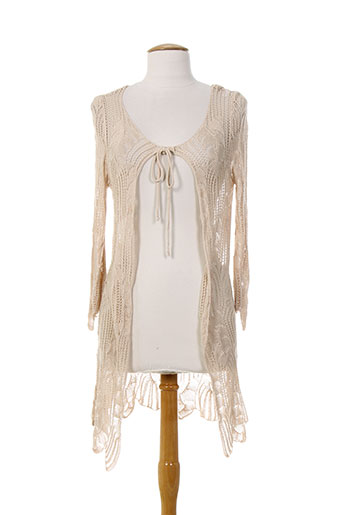 fracomina gilets femme de couleur beige