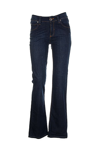 la cible rouge jeans femme de couleur bleu