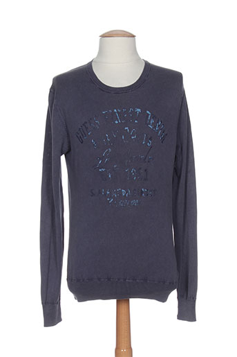 guess pulls homme de couleur bleu
