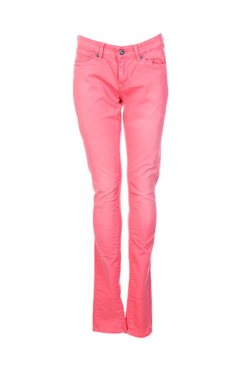 pepe jeans pantalons fille de couleur rose