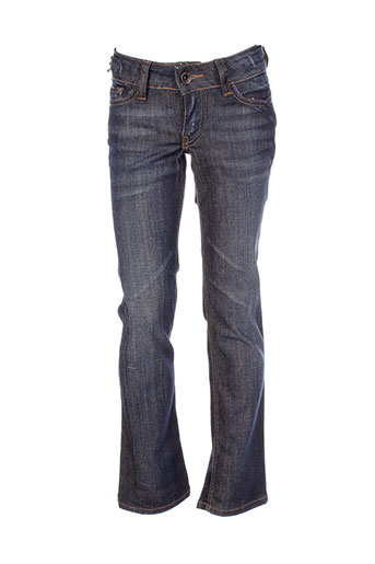 teddy smith jeans fille de couleur bleu