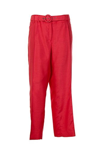 lucia pantacourts femme de couleur rouge