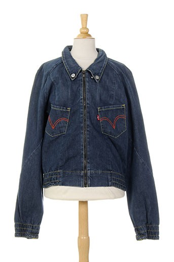 levis vestes femme de couleur bleu