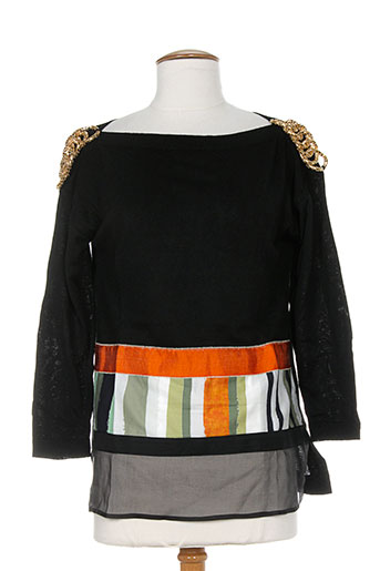 bleu blanc rouge pulls femme de couleur noir