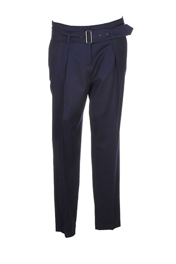 luisa cerano pantalons femme de couleur bleu
