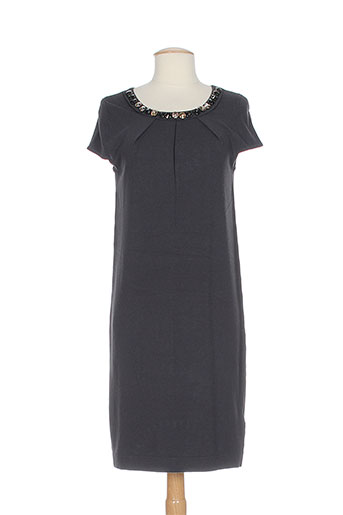 luisa cerano robes femme de couleur gris