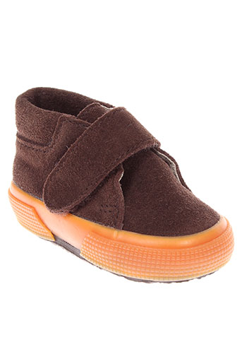 superga chaussures garçon de couleur marron