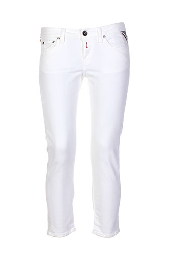 replay jeans femme de couleur blanc