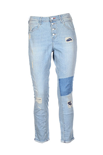 teddy smith jeans femme de couleur bleu