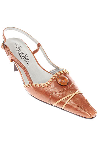 un tour en ville chaussures femme de couleur marron