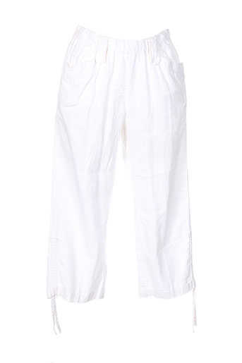 signature pantacourts femme de couleur blanc