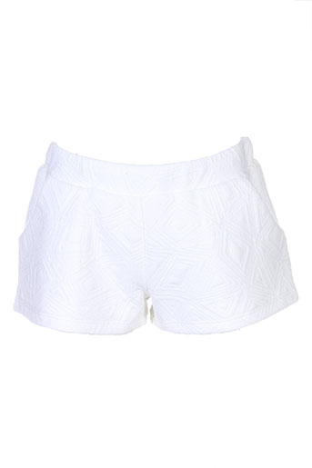 une fille shorts / bermudas fille de couleur blanc