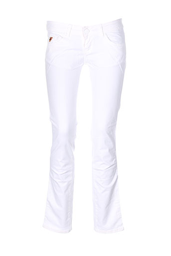 lois pantalons femme de couleur blanc