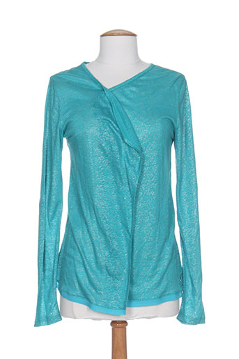 so soon gilets femme de couleur bleu