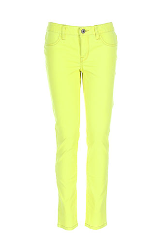 ralph lauren pantalons fille de couleur jaune