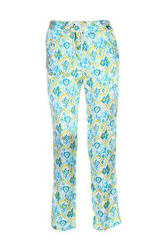 charlie joe pantalons femme de couleur bleu