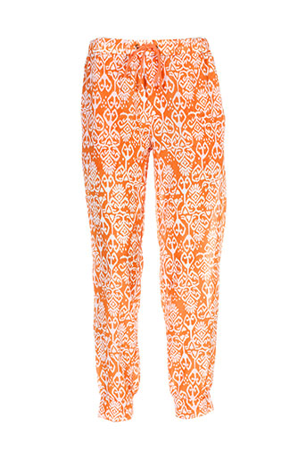 charlie joe pantalons femme de couleur orange