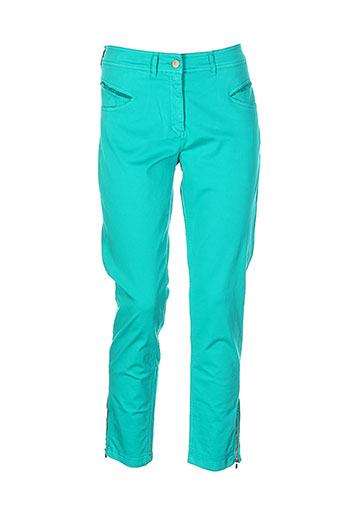 paulbrial pantalons femme de couleur vert