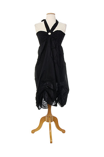 coton du monde robes femme de couleur noir