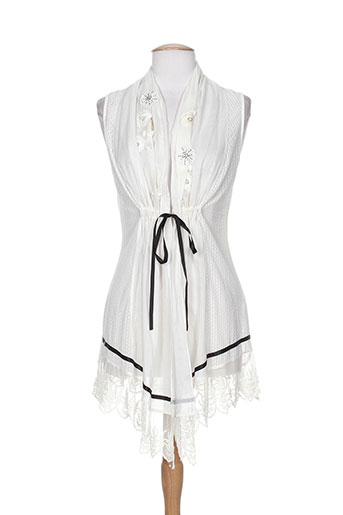ambre gilets femme de couleur beige