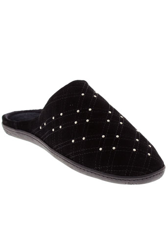 isotoner chaussures femme de couleur noir