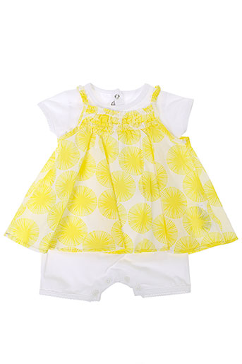absorba combinaisons fille de couleur jaune