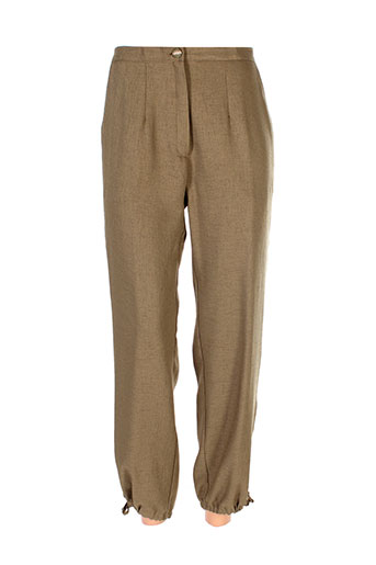 griffon pantalons femme de couleur vert