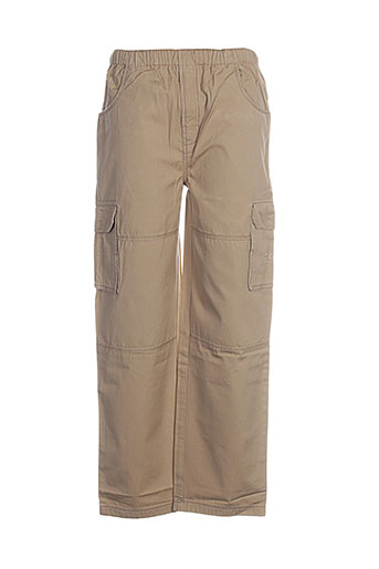ddp pantalons garçon de couleur beige