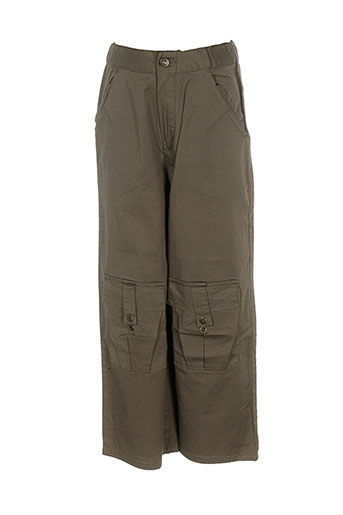 contre vents et marees pantalons fille de couleur marron