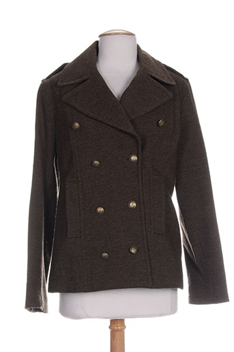 gant manteaux femme de couleur marron