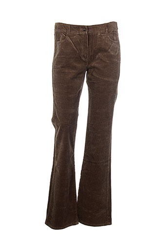 pablo gerard darel pantalons femme de couleur marron