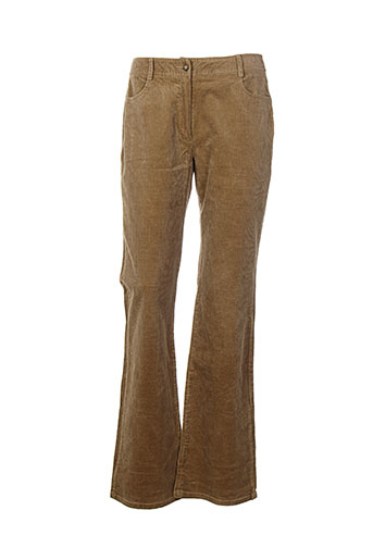 pablo gerard darel pantalons femme de couleur beige