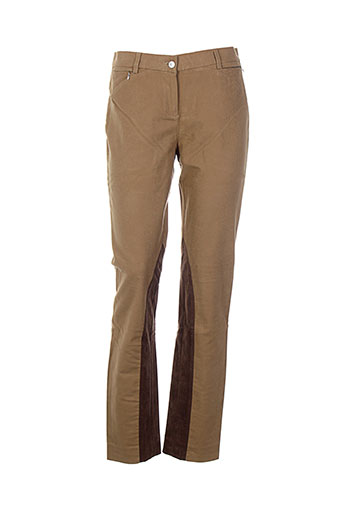 gant pantalons femme de couleur beige