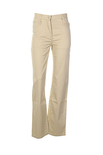 daniel hechter pantalons femme de couleur beige