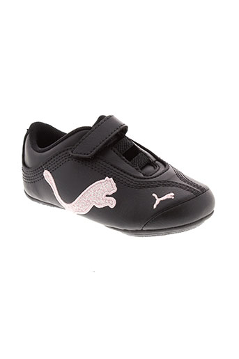 puma baskets fille de couleur noir