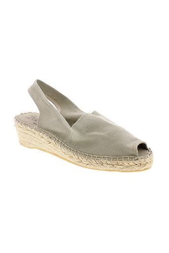 la et maison et de et l et espadrille espadrilles femme de couleur gris