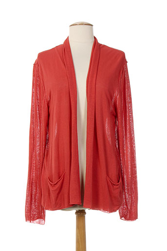 poles gilets femme de couleur rouge