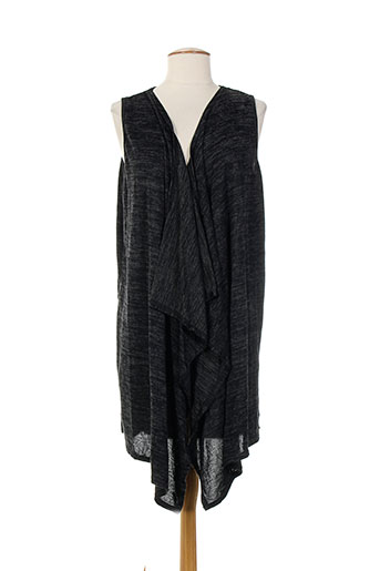 amisu gilets femme de couleur noir