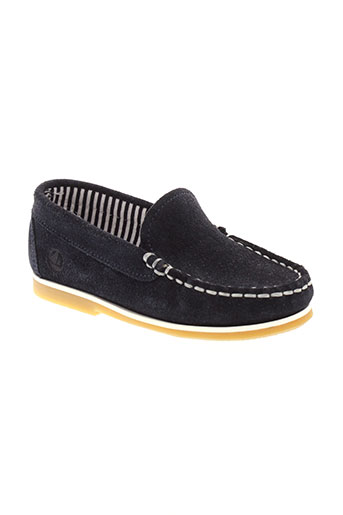 petit et bateau mocassins garcon de couleur bleu