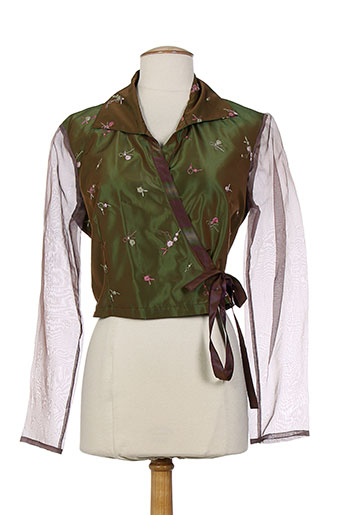 nathalie garcon vestes femme de couleur vert