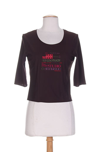 nathalie garcon t-shirts femme de couleur marron