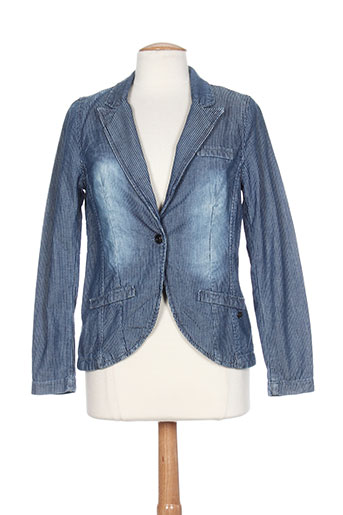 ddp vestes femme de couleur bleu
