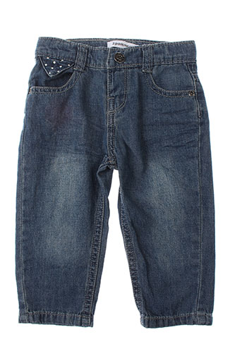 3 et pommes jeans et coupe et droite fille de couleur bleu (photo) 3 et pommes jeans et coupe et droite fille de couleur bleu (photo)