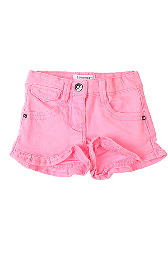 3 et pommes shorts et 1 fille de couleur rose (photo) 3 et pommes shorts et 1 fille de couleur rose (photo)