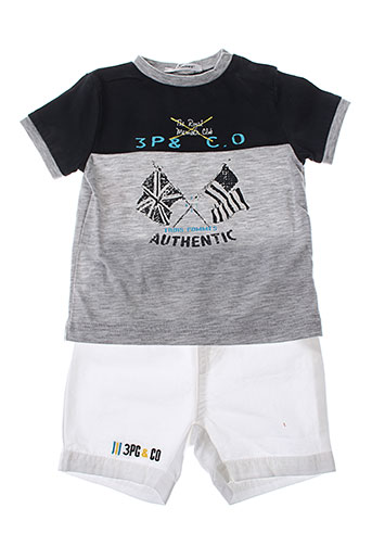 3 et pommes t et shirts et shorts garcon de couleur gris (photo) 3 et pommes t et shirts et shorts garcon de couleur gris (photo)