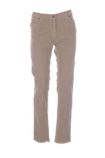 carla kops pantalons femme de couleur gris
